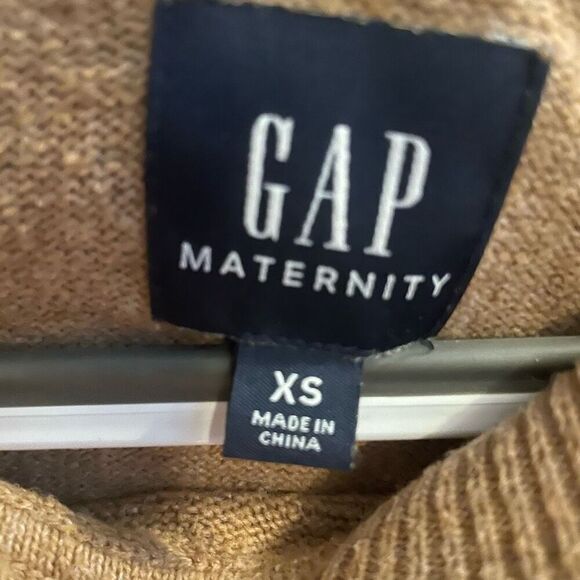 Gap Maternity camel brown sweatshirt hoodie size XS - Picture 5 of 6